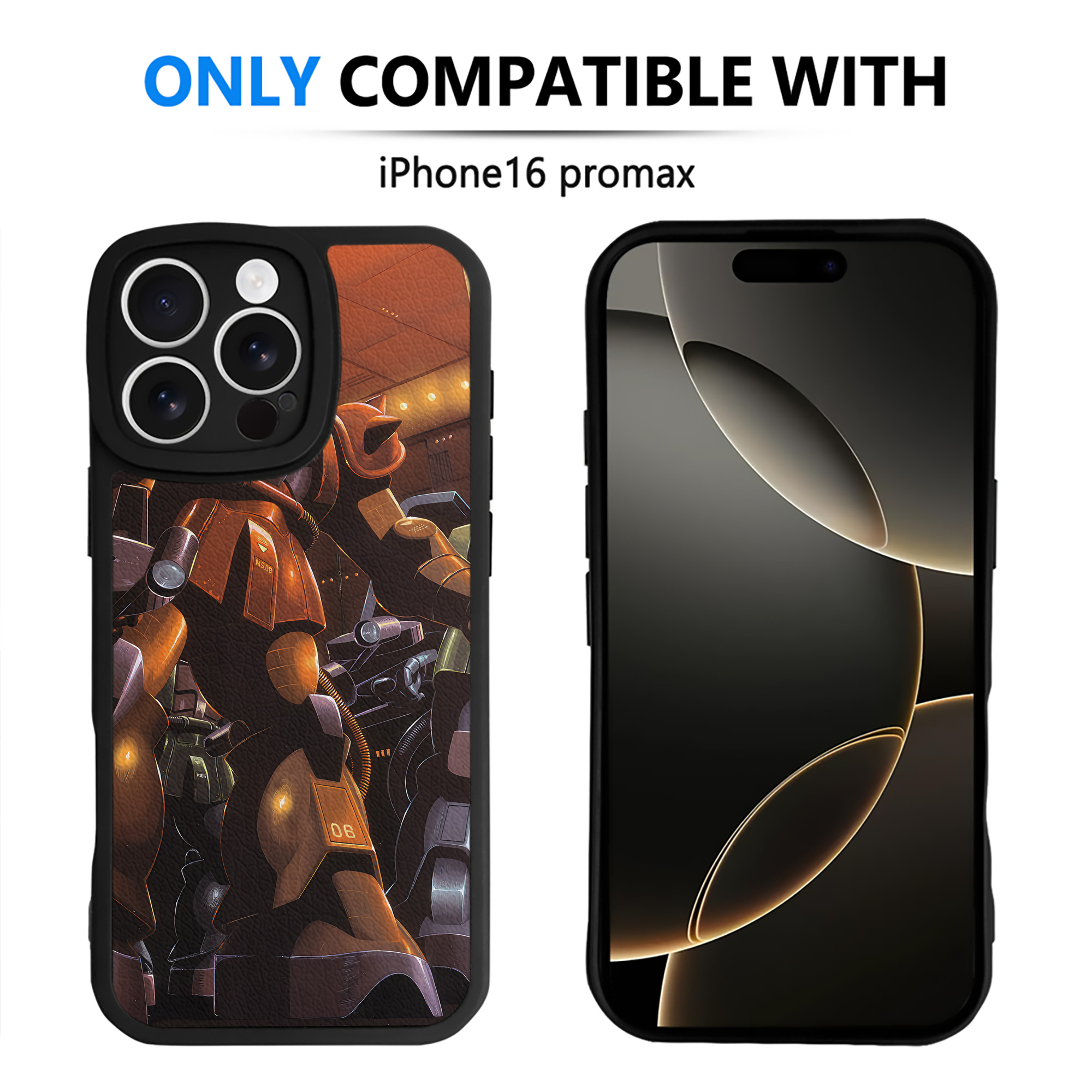 （画像用） 機動戦士ガンダム Mobile Suit Gundam 【iPhone 16シリーズ対応】シリコンスマホケース（レザー調） 材質：シリコン